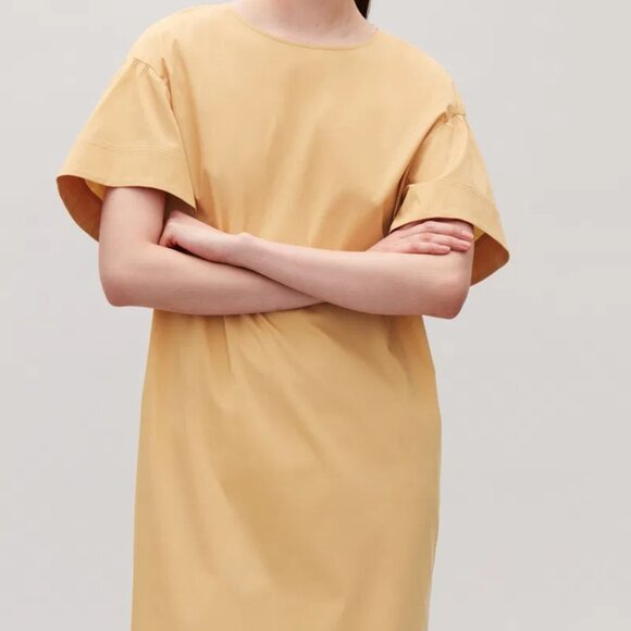 COS - FLARE-SLEEVED POPLIN DRESS - Picture 2 of 5